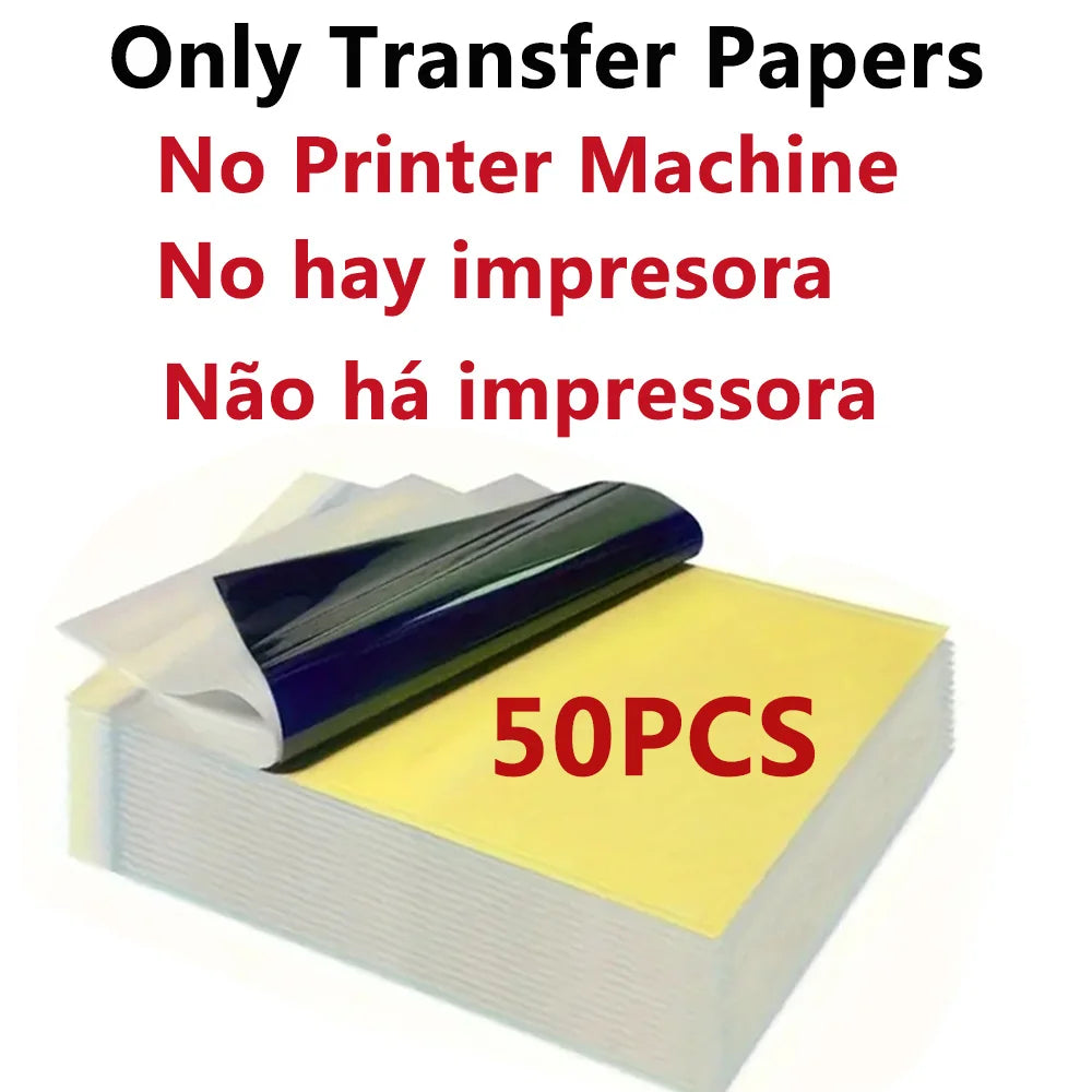 Wireless Tattoo Transfer Machine Bluetooth Tattoo Thermal Stencil Printer Compatible with Smartphones&PC with 10pcs Tattoo Paper