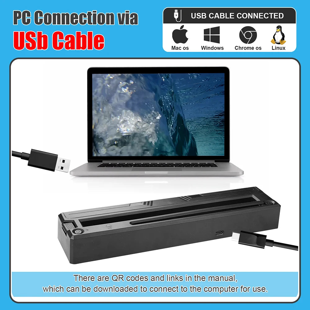 Wireless Tattoo Transfer Machine Bluetooth Tattoo Thermal Stencil Printer Compatible with Smartphones&PC with 10pcs Tattoo Paper