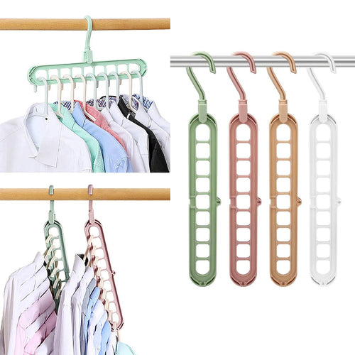 3 Magic Space Saving Clothes Hangers Smart Closet Organizer Premium Wardrobe Clothing Cascading Hanger for Shirts Pants Dresses